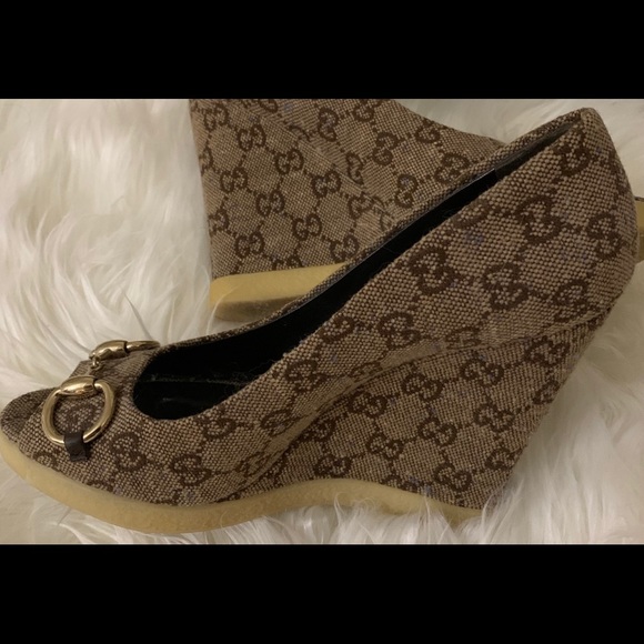 COPY - Gucci monogram wedge shoes - Picture 3 of 5